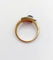 Bague 54.5 Guy Laroche - Bague rétro vintage en or 18k, diamants et rubis synthétiques 58 Facettes A07086