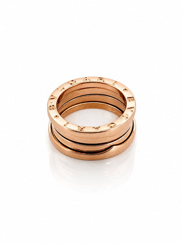 Bague 54 BVLGARI B-Zero1 - Bague en or rose 18 carats taille 54 58 Facettes 90929-ac12931