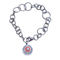 Bracelet Bracelet - Corail et diamant taille brillant en or blanc 18k 58 Facettes P94