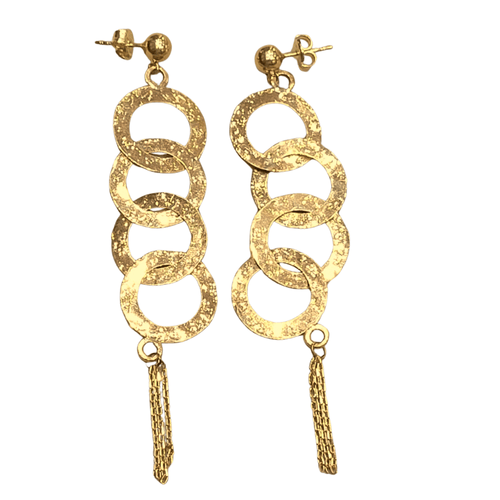 Boucles d'oreilles Boucles d’oreilles pendantes en or jaune 18k 58 Facettes TA47
