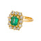 Bague 55 Bague  Pompadour Or jaune Emeraude, Diamant 58 Facettes 3754271CN