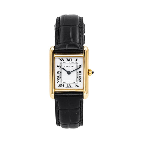 Montre Cartier Montre Tank Or jaune Saphir 58 Facettes 4716894CN