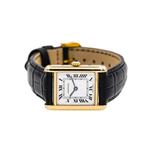 Montre Cartier Montre Tank Or jaune Saphir 58 Facettes 4716894CN