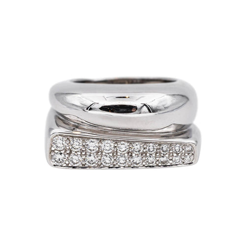 Bague 54 Fred Bague Success Or blanc Diamant 58 Facettes 5190417RV