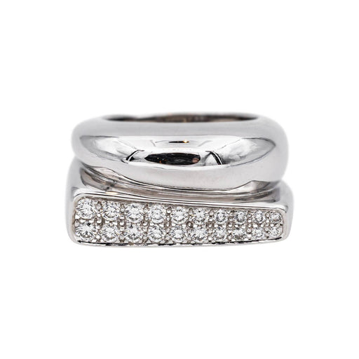 Bague 54 Fred Bague Success Or blanc Diamant 58 Facettes 5190417RV