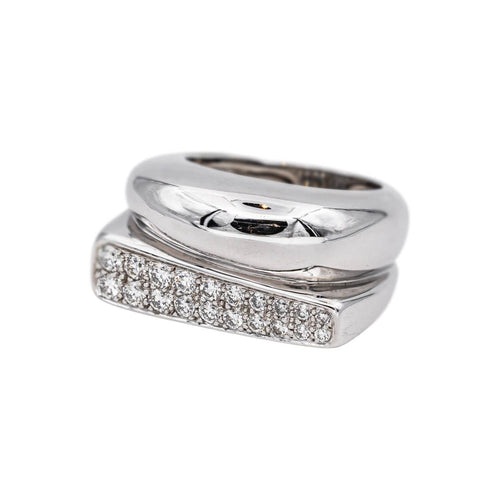 Bague 54 Fred Bague Success Or blanc Diamant 58 Facettes 5190417RV