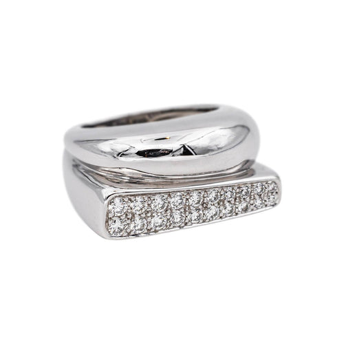 Bague 54 Fred Bague Success Or blanc Diamant 58 Facettes 5190417RV