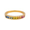 Bague 53 Bague Demi alliance Or jaune Saphir 58 Facettes 5276270RV