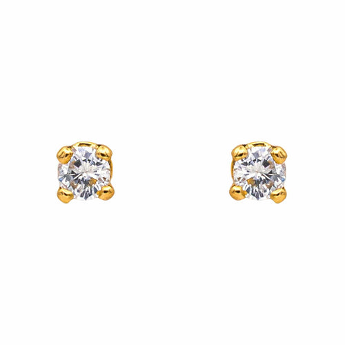Boucles d'oreilles Boucles d'oreilles Puces Or jaune Diamant 58 Facettes 4686182CN