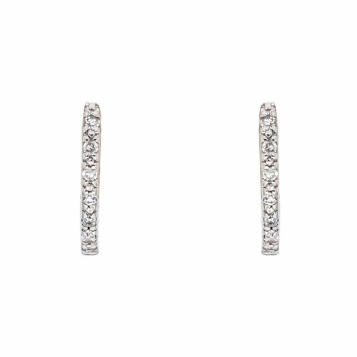 Boucles d'oreilles Boucles d'oreilles Créoles Or blanc Diamant 58 Facettes 4913231CN