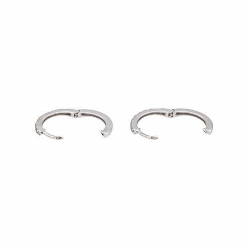 Boucles d'oreilles Boucles d'oreilles Créoles Or blanc Diamant 58 Facettes 4913231CN