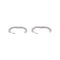 Boucles d'oreilles Boucles d'oreilles Créoles Or blanc Diamant 58 Facettes 4913231CN