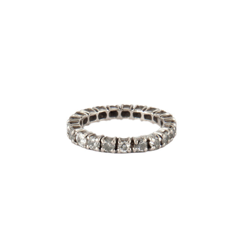 Bague 49.5 Alliance américaine - Bague en or blanc et diamants 58 Facettes BO/230021