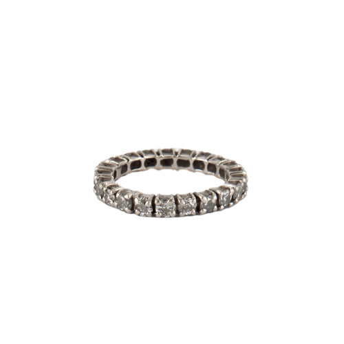 Bague 49.5 Alliance américaine - Bague en or blanc et diamants 58 Facettes BO/230021
