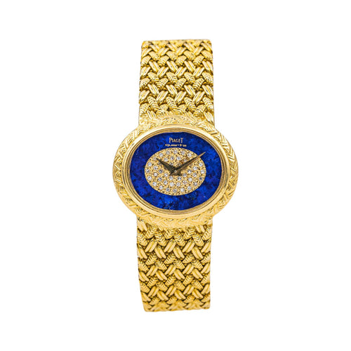 Montre Piaget - Montre vintage en or jaune, diamant, lapis-lazuli 58 Facettes 5312929CN