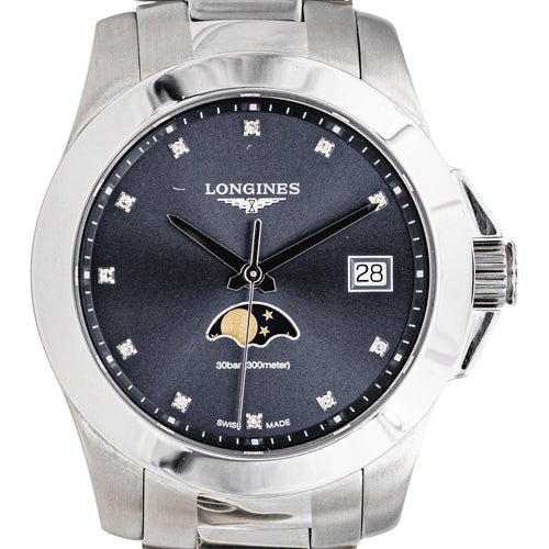 Montre Longines Montre PrimaLuna Acier Diamant 58 Facettes 5164830RV