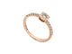 Bague 55 Juliette Paris Juju - Bague 6 mm en or rose 18k et diamants 0,45 ct 58 Facettes 274727