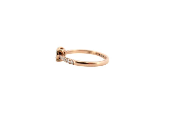 Bague 55 Juliette Paris Juju - Bague 6 mm en or rose 18k et diamants 0,45 ct 58 Facettes 274727