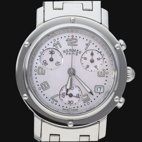 Montre Hermes Montre Clipper Chronograph 58 Facettes MT46098