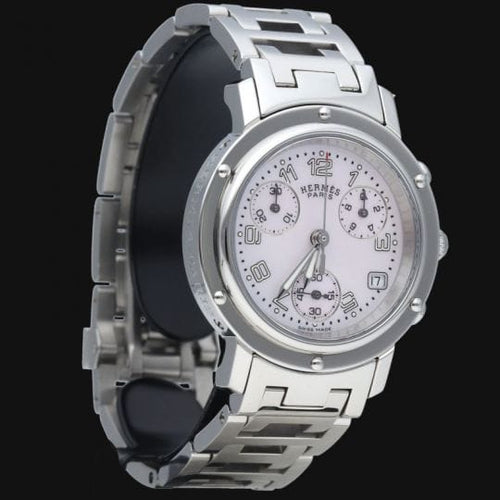 Montre Hermes Montre Clipper Chronograph 58 Facettes MT46098
