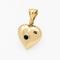Pendentif Pendentif cœur en or jaune 18 carats et cabochon de jade 58 Facettes 36358