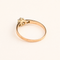Bague 56.5 Bague solitaire ancienne en or rose et or jaune avec diamants 58 Facettes 36557