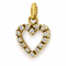 Pendentif Pendentif cœur ajouré - Diamants en or jaune 18 carats 58 Facettes 36369