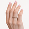 Bague 55 Alliance demi-tour - Bague en or jaune 18 carats et diamants 58 Facettes 36583