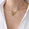 Collier Collier pendentif aigle en or jaune 18 carats et perle 58 Facettes 36164
