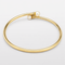 Bracelet Bracelet jonc ouvert en or jaune 18 carats et perles 58 Facettes 36269