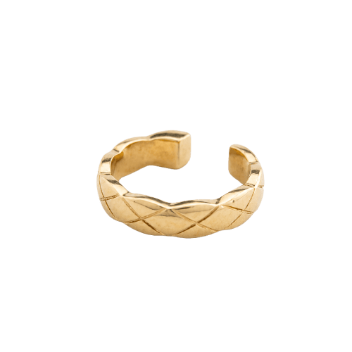 Boucles d'oreilles Chanel Coco Crush - Earcuff en or jaune 18 carats 58 Facettes 36623