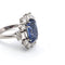 Bague 54 Bague - Or blanc 18 ct avec saphir et diamants 58 Facettes AN ZAF CEY
