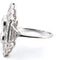 Bague 53 Bague en or blanc 18 ct avec diamants taille Old Mine 58 Facettes 102/26 D 110/26