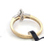 Bague 59 Bague en or jaune 18 kt avec diamant taille marquise 58 Facettes 294/26 C shd 139/26