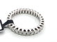Bague 57 Bague alliance éternité en or blanc 18 ct avec diamants 58 Facettes 294/26 O