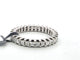 Bague 57 Bague alliance éternité en or blanc 18 ct avec diamants 58 Facettes 294/26 O