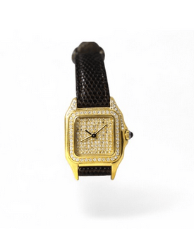 Montre Montre-bijou - Montre en or jaune 18 carats et diamants 58 Facettes p1