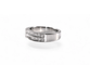 Bague 52 Demi-alliance - Bague en or blanc 18 carats et diamants 58 Facettes da