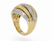 Bague 53 Constellation - Bague boule en or jaune 18 carats et diamants 58 Facettes bb