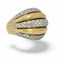 Bague 53 Constellation - Bague boule en or jaune 18 carats et diamants 58 Facettes bb
