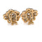 Boucles d'oreilles Boucles d’oreilles anciennes - Motif floral en or blanc et jaune, diamants 58 Facettes BO-B07