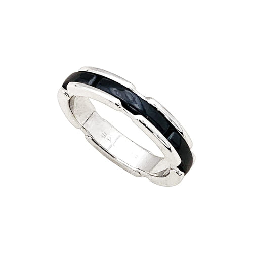 Bague 53 Bague Chanel, "Ultra", or blanc, céramique noire. 58 Facettes 35573