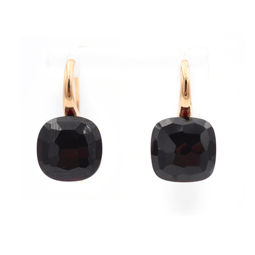Boucles d'oreilles Pomellato Nudo - Boucles d’oreilles en or rose avec granat 58 Facettes 22894