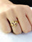 Bague 55.5 Bague serpent en or jaune 18 carats et rubis 58 Facettes id: 1754982