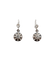 Boucles d'oreilles Dormeuses Art déco en or blanc 18k et diamants taille brillant 58 Facettes A07092