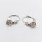 Boucles d'oreilles Dormeuses Art déco en or blanc 18k et diamants taille brillant 58 Facettes A07092