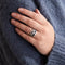 Bague 51.5 Bague jonc émaillée en or blanc et diamants 58 Facettes BO/230029 RIV