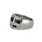 Bague 51.5 Bague jonc émaillée en or blanc et diamants 58 Facettes BO/230029 RIV
