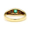 Bague 50 Bague gypsy vintage en or jaune 14k, émeraude et diamants 58 Facettes DB411A36F3824719900673CE02680B0B