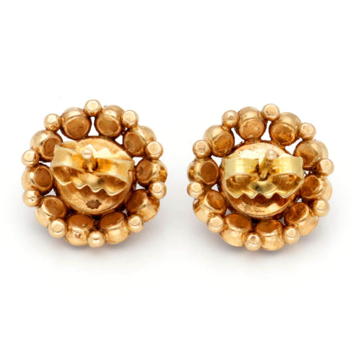 Boucles d'oreilles Boucles d’oreilles grappe en or 14k avec grenats 58 Facettes 13D9D19E76834142A0FFA9502B7CBB5D